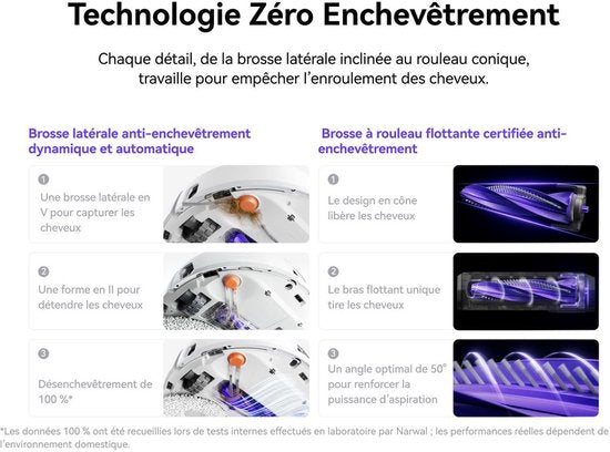 NARWAL – Freo X10 Pro – Robotstofzuiger en dweil – 11.000 Pa – Auto-reiniging