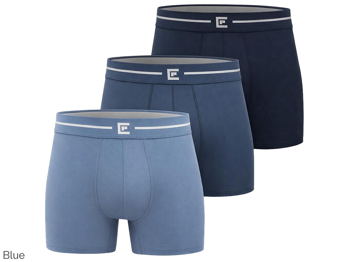Bamboo Elements Boxershorts - 6 Stuks - maat L - Blue Assorted