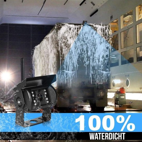 Strex Achteruitrijcamera - Draadloos - 7" Scherm - Nachtzicht - Waterdicht
