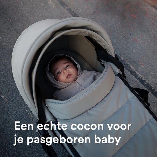 Stokke YOYO Newborn Shell, Taupe - Voor baby's tot 6 maanden of 9 kg - Inclusief semi-harde kap, tweepersoonsmatras en voetenzak - Voor YOYO-frame (los verkrijgbaar)