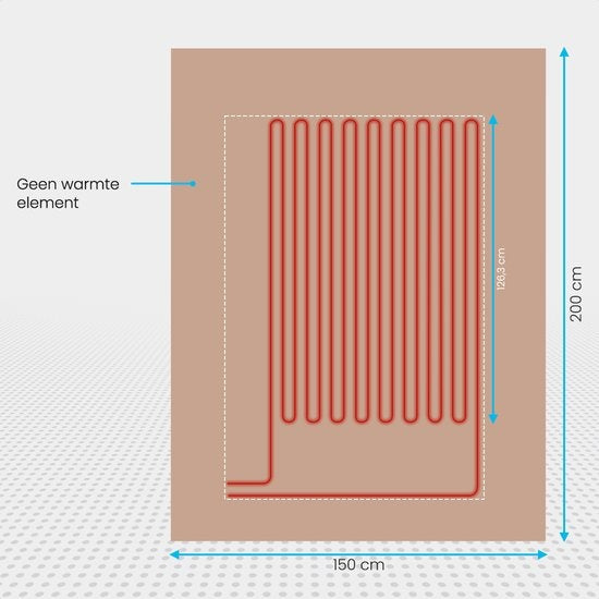 Auronic Elektrische Deken - Warmtedeken - 9 Warmtestanden - 2 Persoons - 200x150 - Lichtbruin