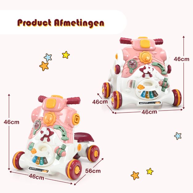 Coast - Babyloopstoel - 46 x 46 x 46 cm - Roze