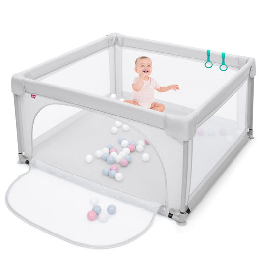 Coast Speelbox voor Peuters - 50 Speelballen - 120 x 120 x 68 cm - Grijs