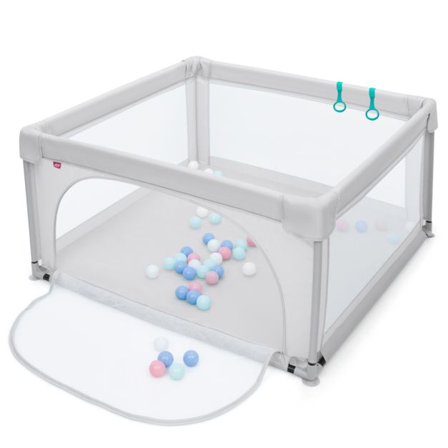 Coast Speelbox voor Peuters - 50 Speelballen - 120 x 120 x 68 cm - Grijs
