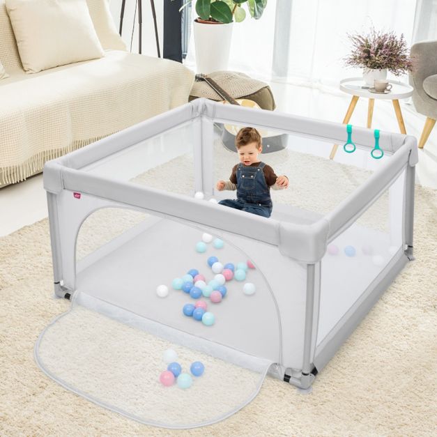 Coast Speelbox voor Peuters - 50 Speelballen - 120 x 120 x 68 cm - Grijs