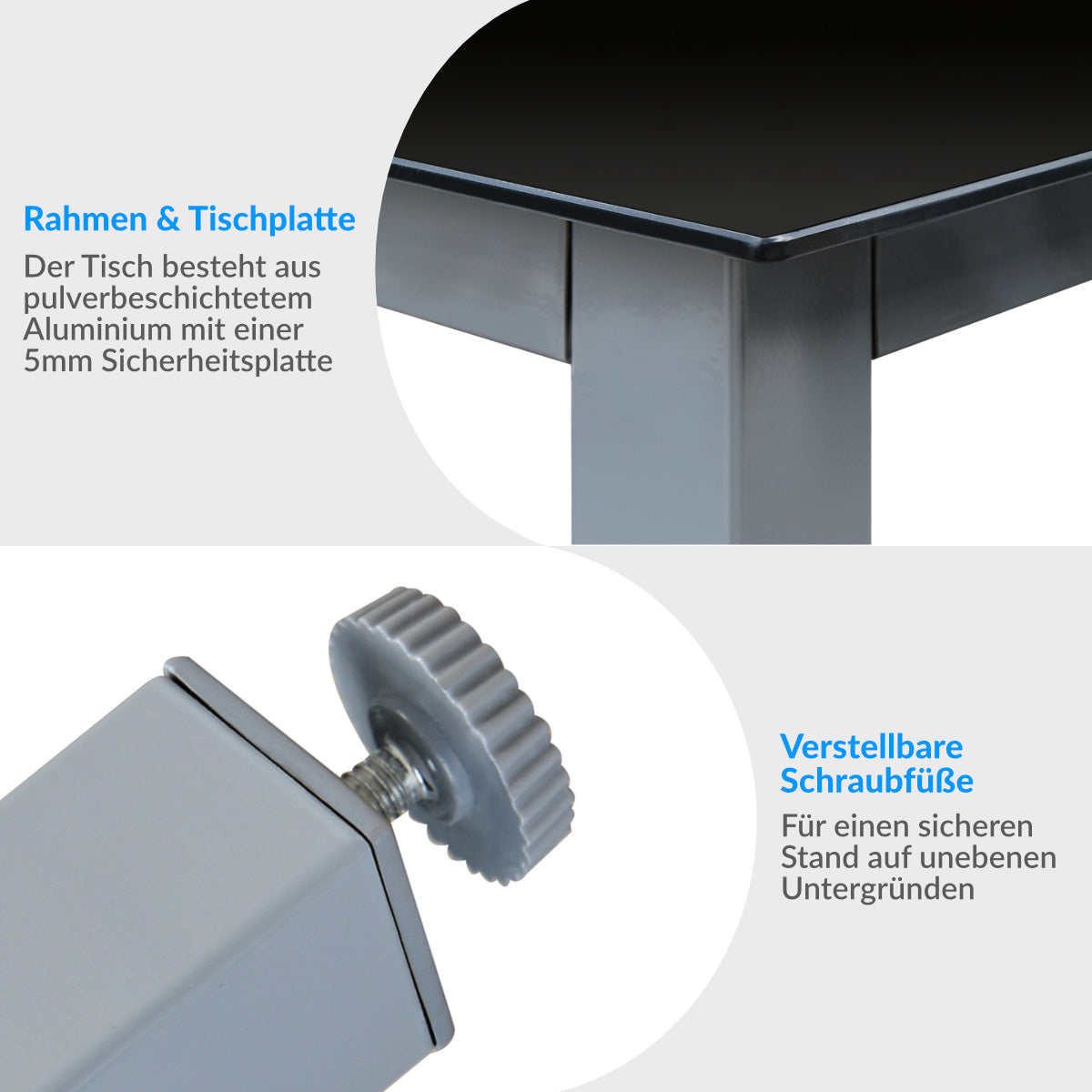 Casaria Tuinset Bern – 8 Personen Aluminium 8 Stoelen 1 Tafel - Zilver
