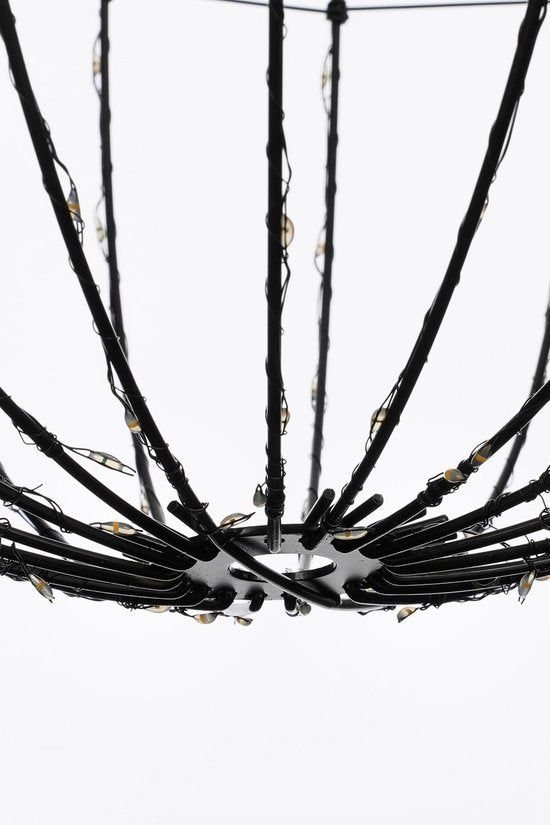 Luca Lighting Kerstverlichting Bal met Warm Witte LED Lampjes - Ø40 cm - Zwart