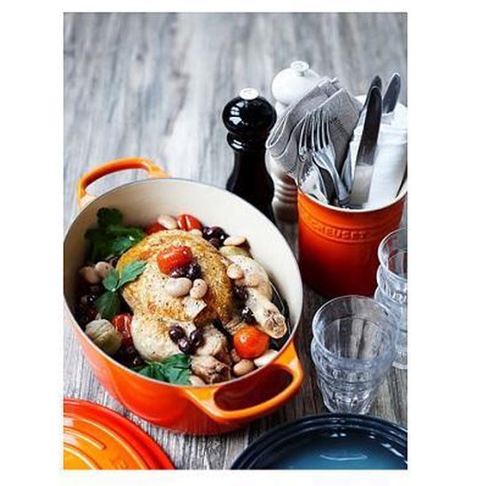 Le Creuset Signature ovale braad-/stoofpan 35 cm - oranjerood