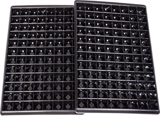 The Plunge® IJsblokjesvorm (2 Stuks) - 192 ijsblokjes - Vierkant - Zwart