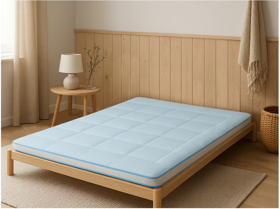 Zydante - Cooling Topper & Matrasoplegger - 140x200 cm - Verkoelend Nylon & Polyester - Ademende 3D-structuur - Wasbaar op 40 graden