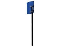 Perel Brievenbuspaal, gegalvaniseerd staal, incl. montagebeugels, zwart, hoogte 150 cm