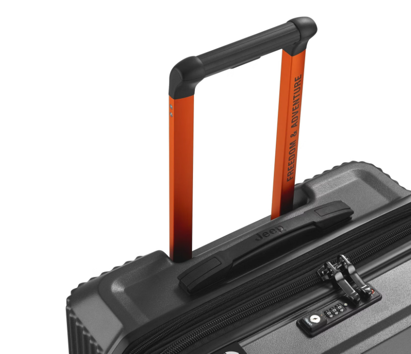 Jeep Handbagagekoffer Uitbreidbaar 37L JH001A – Antraciet – Polycarbonaat - 55 x 40 x 21/24 cm