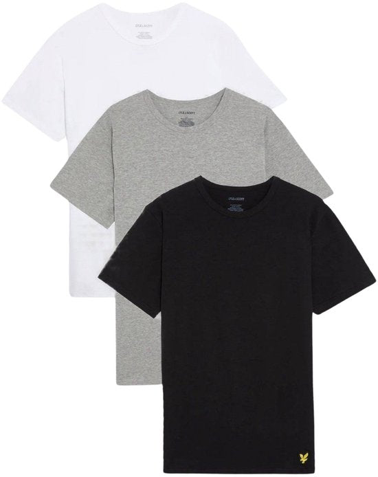 Lyle & Scott Basic Lounge Shirt Heren (3-pack) - Maat XXL