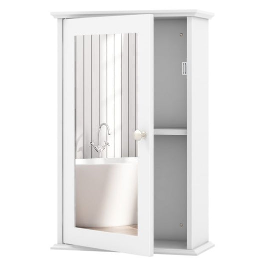 Coast Spiegelkast - MDF - HD-spiegel - 34 x 15 x 53 cm - Wit