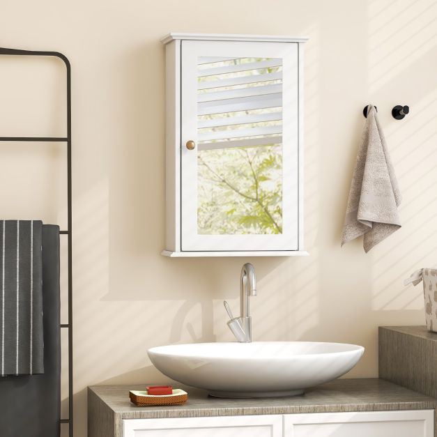 Coast Spiegelkast - MDF - HD-spiegel - 34 x 15 x 53 cm - Wit