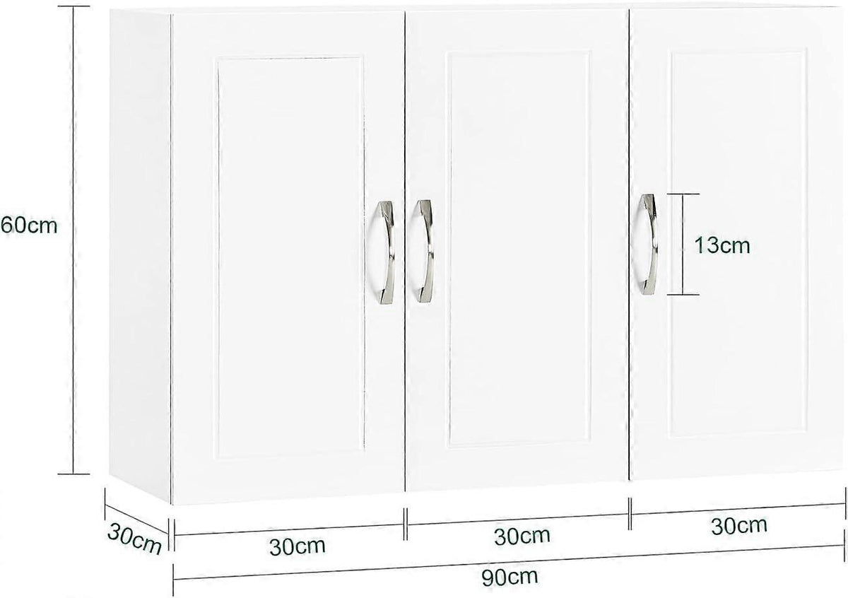 SoBuy Kast - FRG231-LW - MDF - Max. 36kg. - 90x30x60cm - Wit