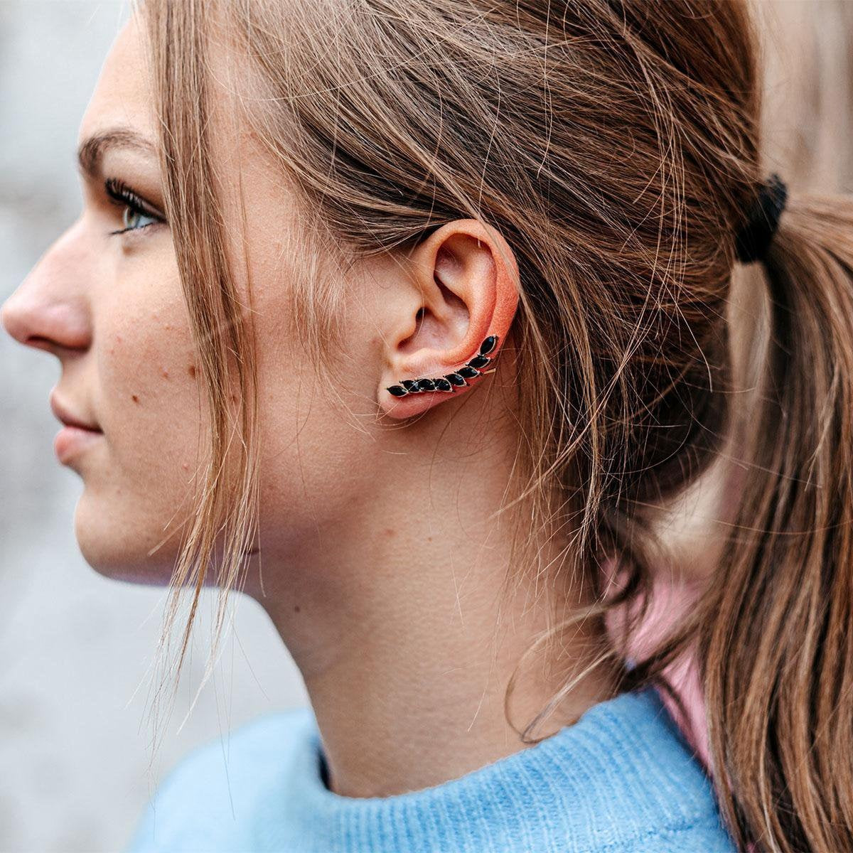 Yolora - Dames Oorbellen van Kalpa Camaka Kristallen - 18K Geelgoud Verguld - In Exclusieve Geschenkverpakking