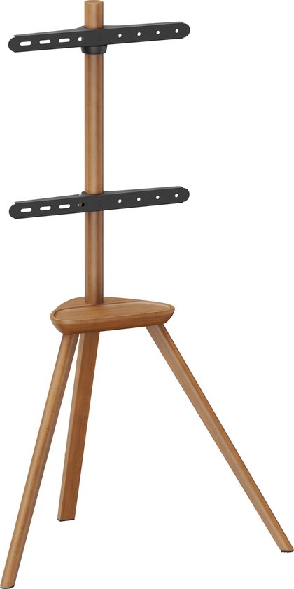VDD TV Standaard - Vloerstandaard - Studio Statief - Schildersezel Design - Tot 65 inch - Bruin