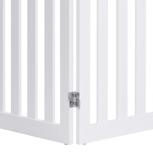 Coast - 4-Pans Dierenhek voor Kleine en Middelgrote Huisdieren - 89 cm - Wit