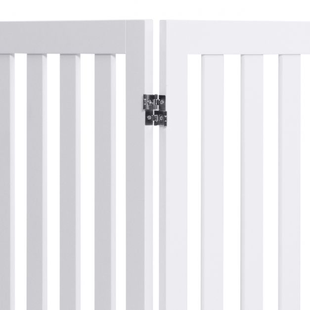 Coast - 4-Pans Dierenhek voor Kleine en Middelgrote Huisdieren - 89 cm - Wit