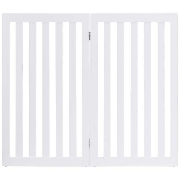 Coast - 4-Pans Dierenhek voor Kleine en Middelgrote Huisdieren - 89 cm - Wit
