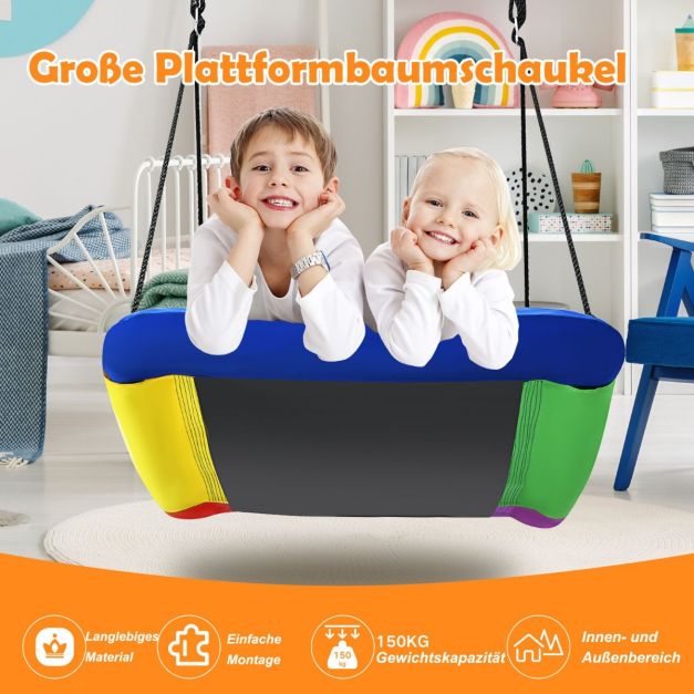 Coast Nestschommel – Gebogen Tuinschommel 83 x 155 cm – Draagkracht 150 kg – Bont
