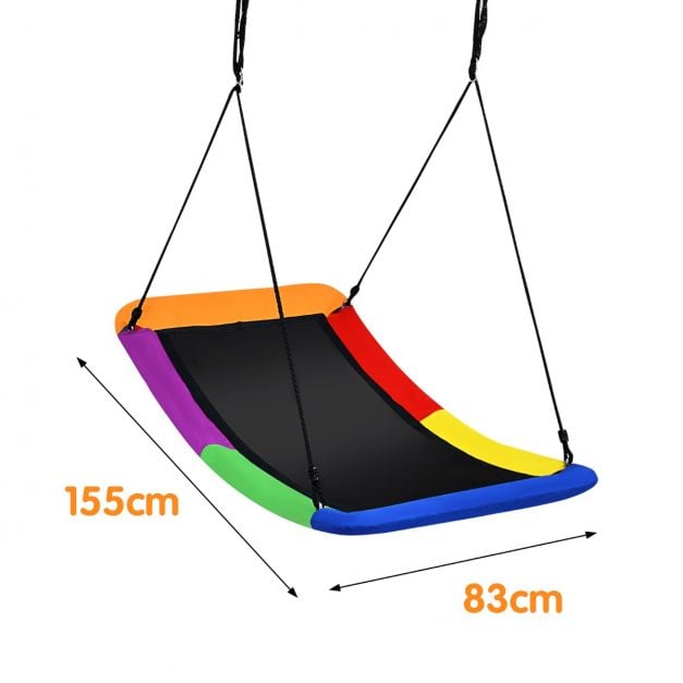 Coast Nestschommel – Gebogen Tuinschommel 83 x 155 cm – Draagkracht 150 kg – Bont