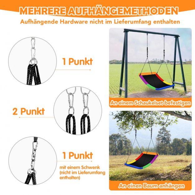 Coast Nestschommel – Gebogen Tuinschommel 83 x 155 cm – Draagkracht 150 kg – Bont