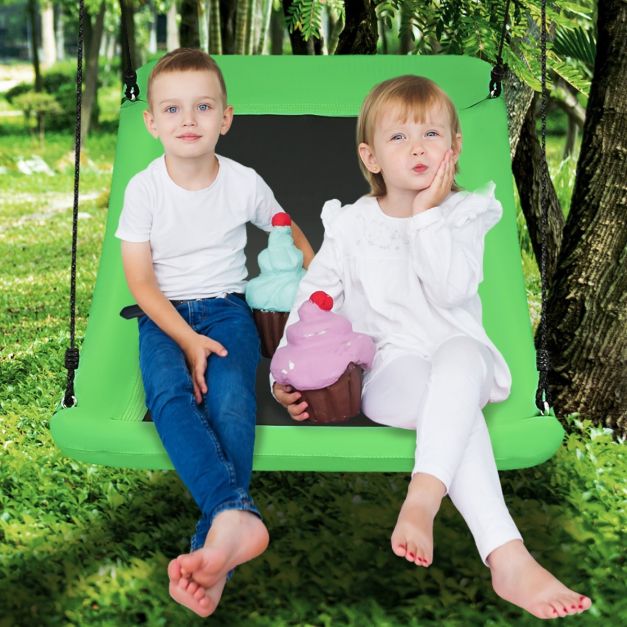 Coast Tree Swing Outdoor Swing gemaakt van Oxford Fabric Garden Swing 83 x 155 cm groen