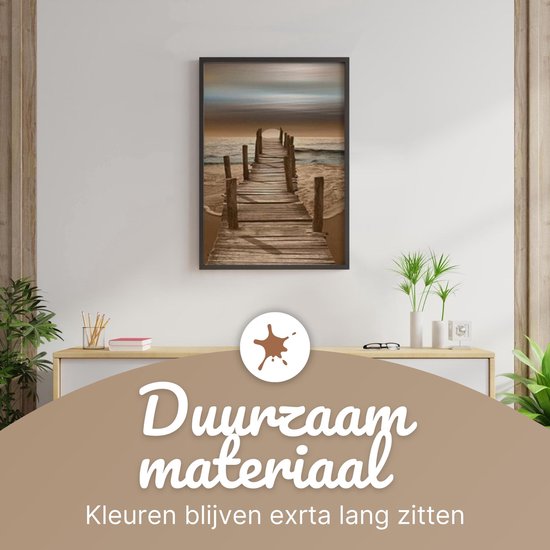 Rubye® Schilderen Op Nummer Volwassenen – Zonsondergang – Inclusief Verf en Penselen – Canvas Schildersdoek – Kleuren op Nummer – 40x50cm