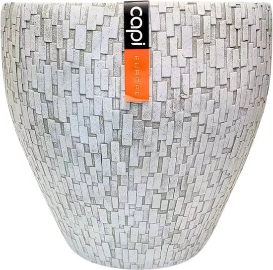 Capi Europe bloempotten wit 39 cm set van 2