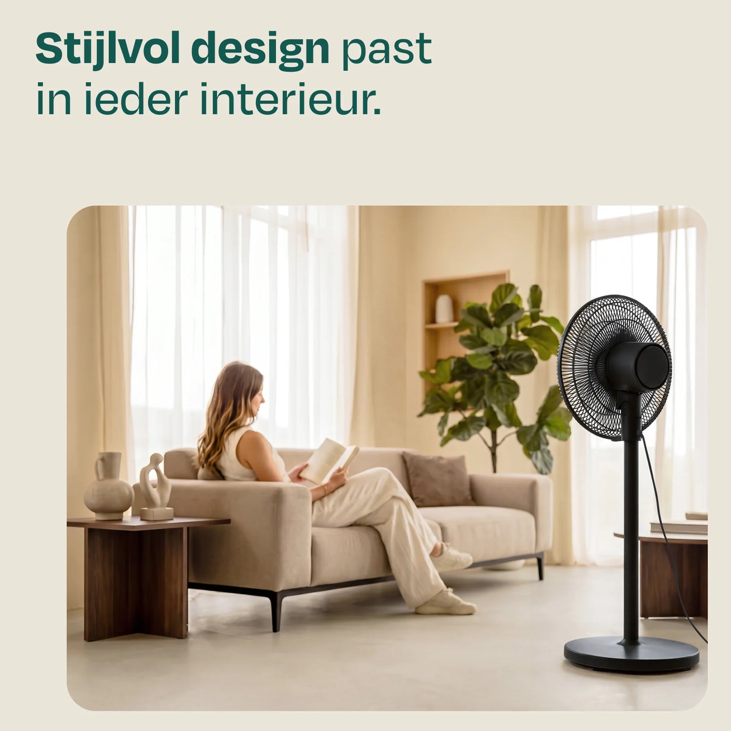 VONROC Vloerventilator Met Afstandsbediening – In 3 Hoogtes Verstelbaar Met 7 Ventilatorbladen En Timer – Voor Slaapkamer En Woonkamer – Zwart Kunststof – 110 cm