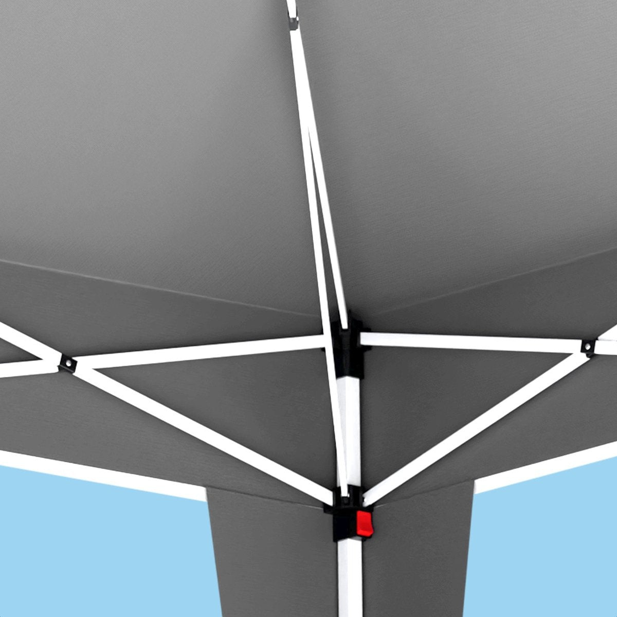 LifeGoods Partytent - Paviljoen - EasyUp - Opvouwbaar - Waterdicht - Met Draagtas - 300 x 300 cm - Grijs