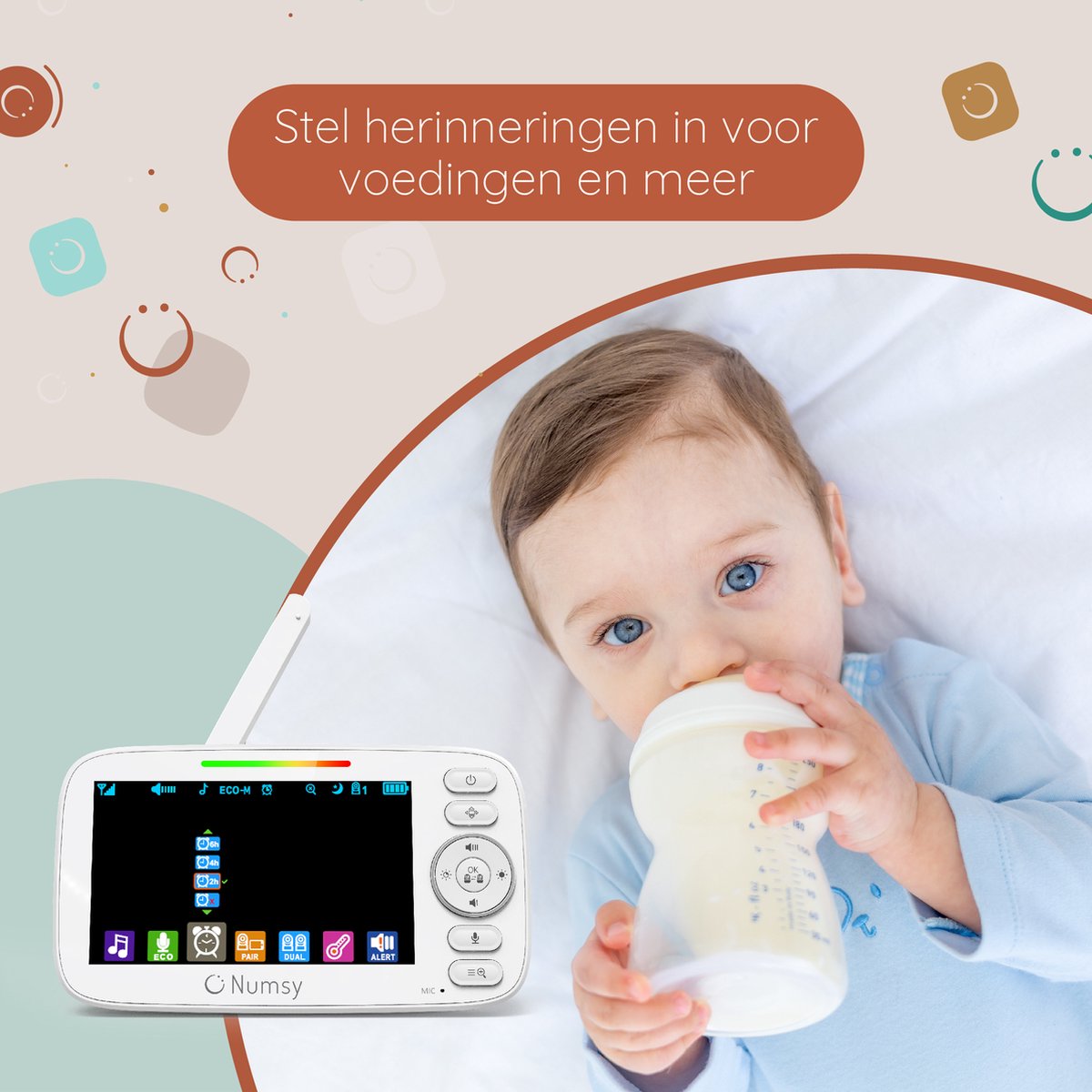 Numsy Parent Pro - Babyfoon - Baby Video Camera
