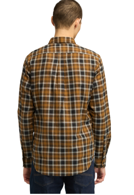Timberland Bruin Katoenen Shirt met Lange Mouwen – Klassiek Tartan Design – Regular Fit – Maat L