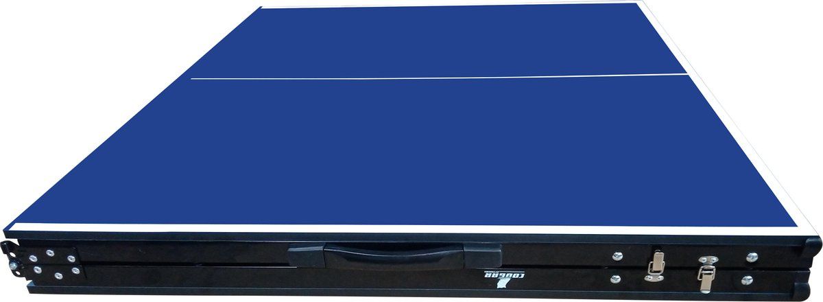Cougar tafeltennistafel Midi 1800 - Draagbaar en opklapbaar - 180 x 102 x 65/76 cm - Blauw