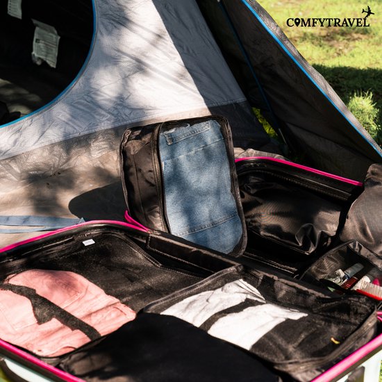 Comfytravel Packing Cubes Set - Koffer / Backpack Travel Organizer - Reisaccessoires - Waterdicht / 8 Stuks - Donkerblauw
