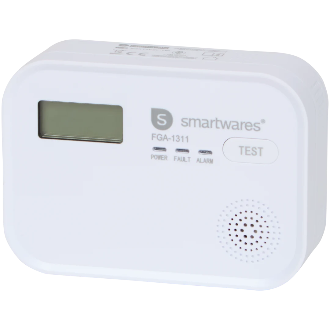 Smartwares PD-8826 Koolmonoxidemelder FGA-1311 - Display - 10 Jaar Sensor - Vervangbare Batterij