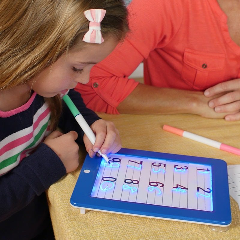 Magic Pad Maltafel - 8 Lichtmodi - Inclusief 30 Sjablonen - 3 Neonstiften - Tablet-Design