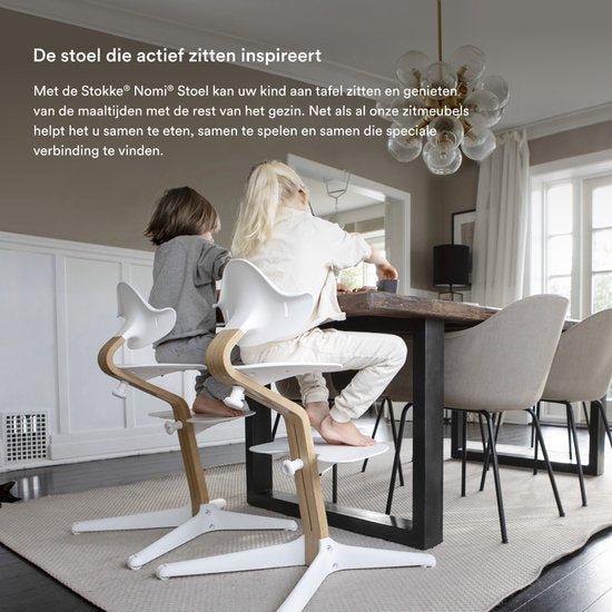 Stokke® Nomi® Kinderstoel - Beuken Natuurlijk - Zwart