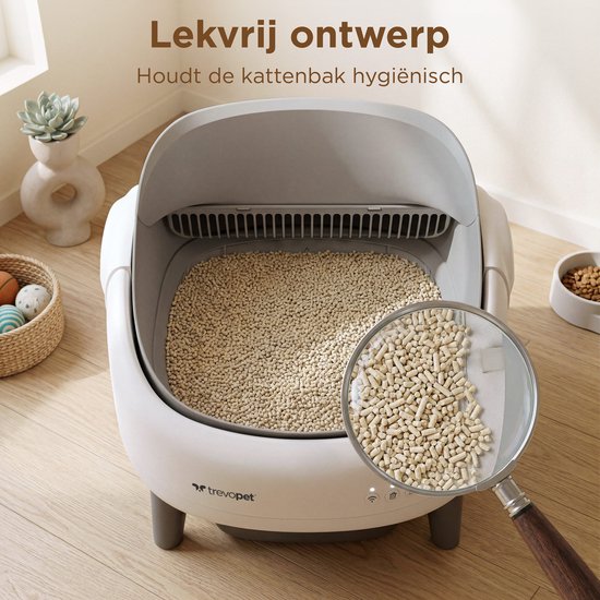 TrevoPet® Kattenbakmat - Waterdicht & Krasbestendig - Binnenmat voor Automatische Kattenbak - Beschermmat - 40x37cm