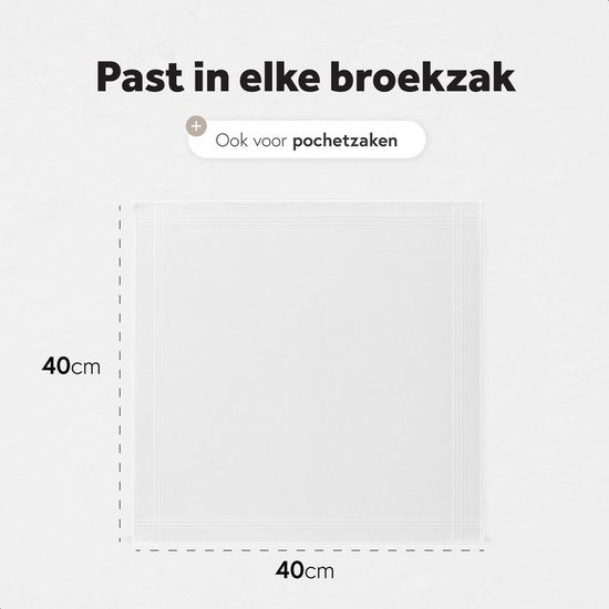 Luft Zakdoeken heren - 14 stuks - 40x40cm - Katoenen - Boeren zakdoek - Voor volwassenen