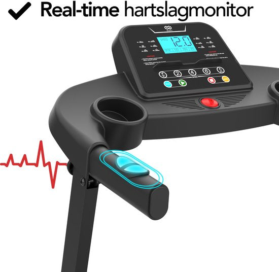 Infinity Goods Loopband - Inklapbaar - Wandelband - 12 Programma’s - Incl. Tablethouder - Hellingsfunctie - t/m 12 km/u