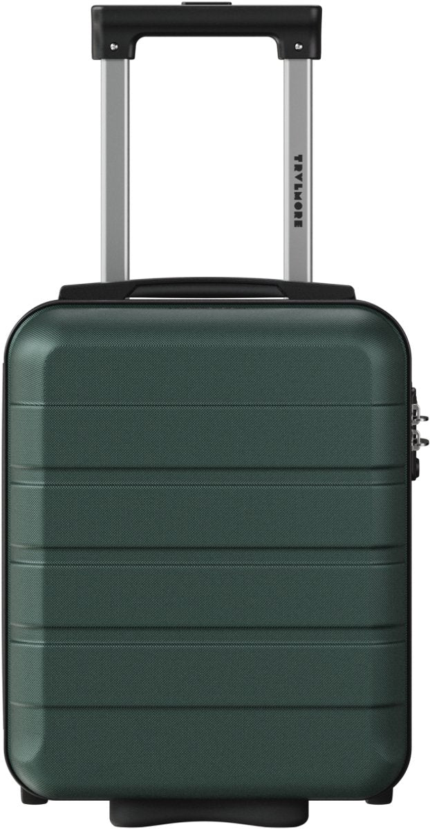 TRVLMORE Underseat Handbagagekoffer – 40 x 30 x 20 cm – 24 L – TSA-slot – 2 Wielen – Donkergroen