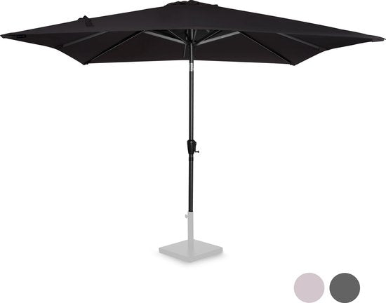 VONROC Stokparasol – Kantelbaar  – 280 x 280 x 245 cm – Zwart