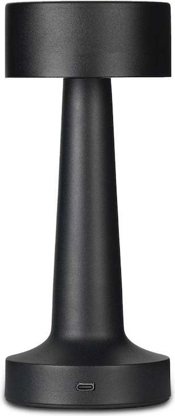 Buccan - Dumbbell tafellamp - Zwart - 3 lichtstanden en touchpanel