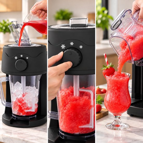 Nexxt Slushy Maker en Ice Crusher - 1 liter - 3 Maalstanden - 30W