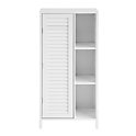 SoBuy Badkamer Opbergkast - 1 Deurs - 48 x 24 x 96 cm - Wit
