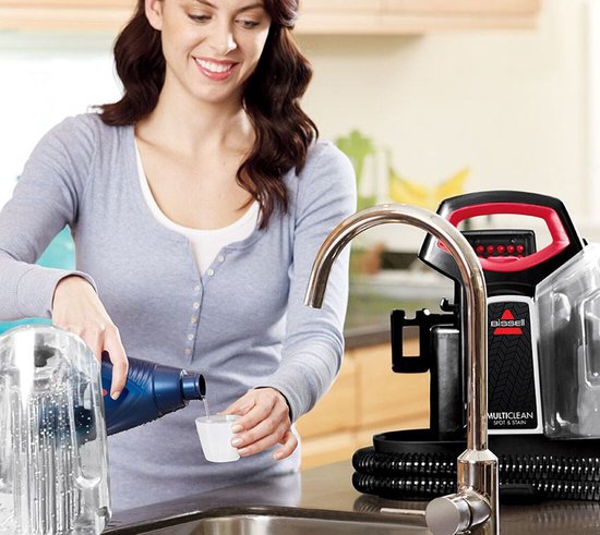 BISSELL MultiClean Spot & Stain Draagbare Vlekkenreiniger - Met HeatWave Technologie & 4 Opzetstukken - Tapijtreiniger voor Bank, Auto & Matras - Carpet Cleaner Apparaat - Extra Lange 2.2m Slang - Reinigingsmachine - Zetelreiniger - 4720M