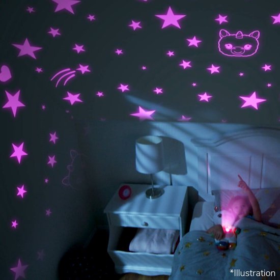 StarBelly Dream Lites - Magische eenhoorn - knuffel - Ster-Projector - Nachtlampje - Kinderen